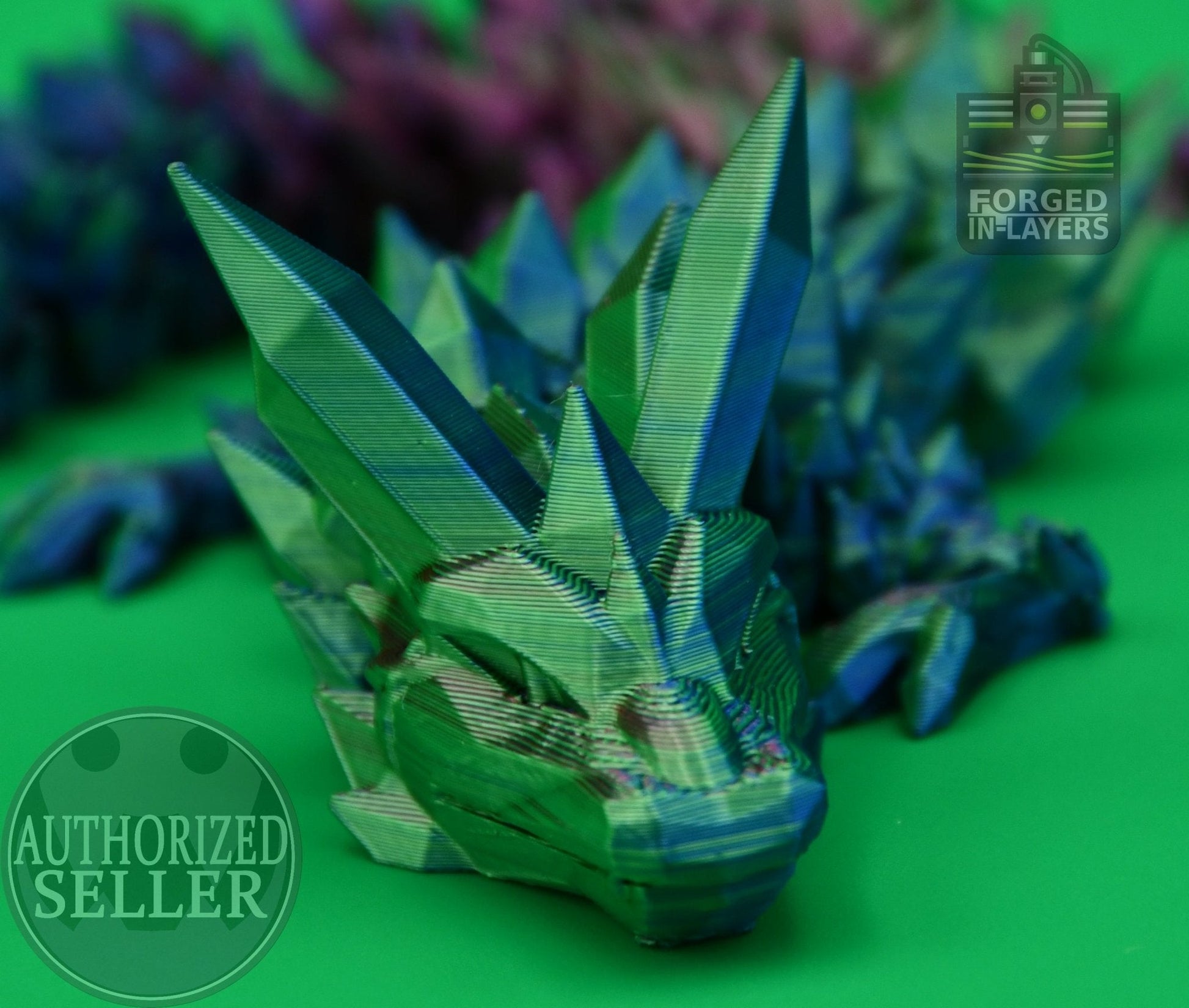 Articulating Crystal Dragon - Forged In - Layers